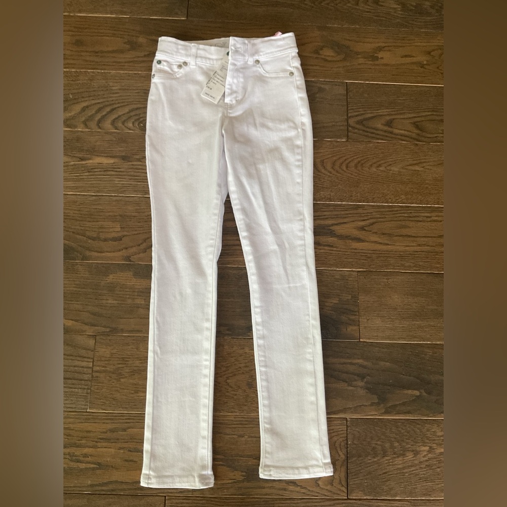 Vineyard Vines Girls White Skinny Jeans Size 8 NWT